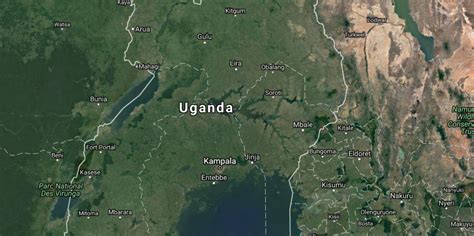 google satellite map uganda.